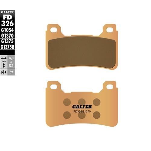 pastillas de freno moto galfer sinter street fd326