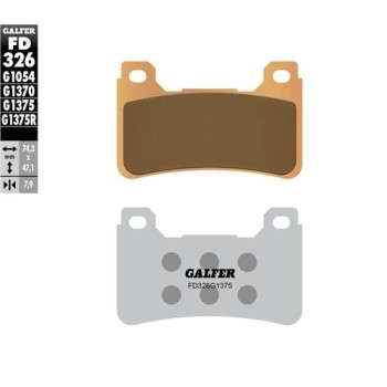 pastillas de freno moto galfer sinter sport fd326g