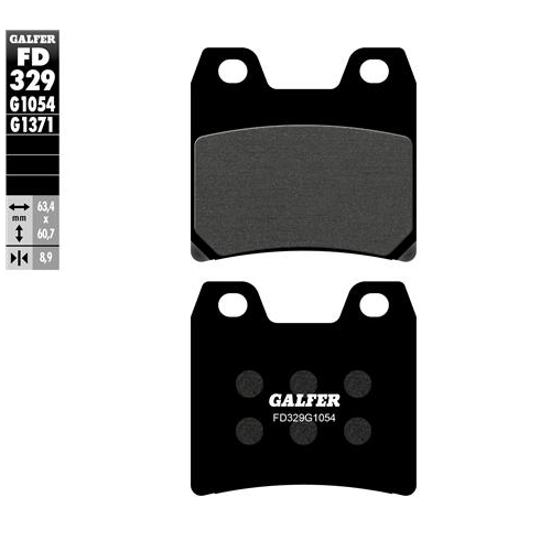pastillas de freno moto galfer semi metal fd329g10
