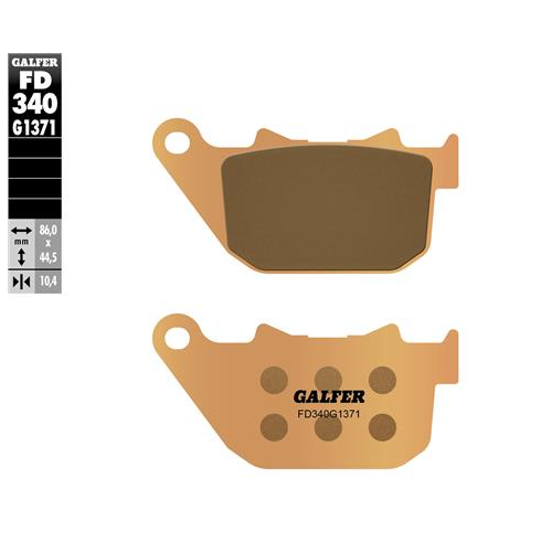 pastillas de freno moto galfer sinter street fd340