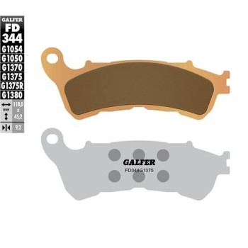 pastillas de freno moto galfer sinter sport fd344g