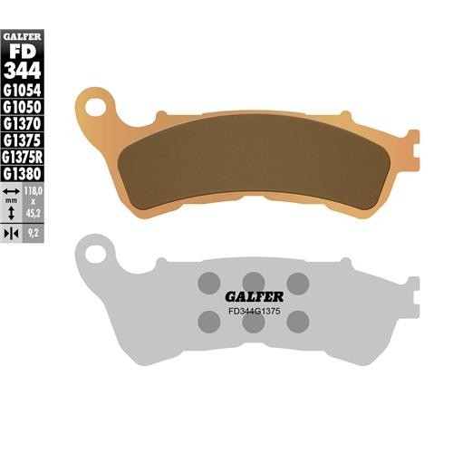 pastillas de freno moto galfer sinter sport fd344g