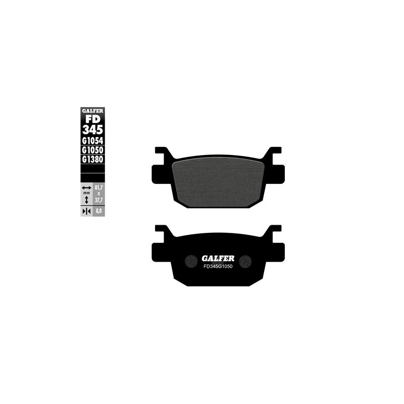 pastillas de freno moto galfer semi metal fd345g10