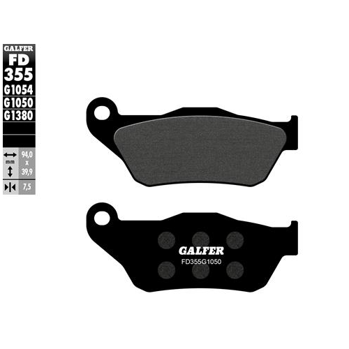 pastillas de freno moto galfer semi metal fd355g10