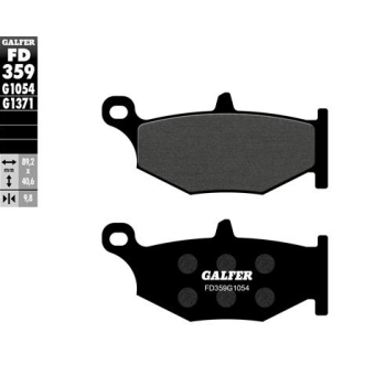 pastillas de freno moto galfer semi metal fd359g10
