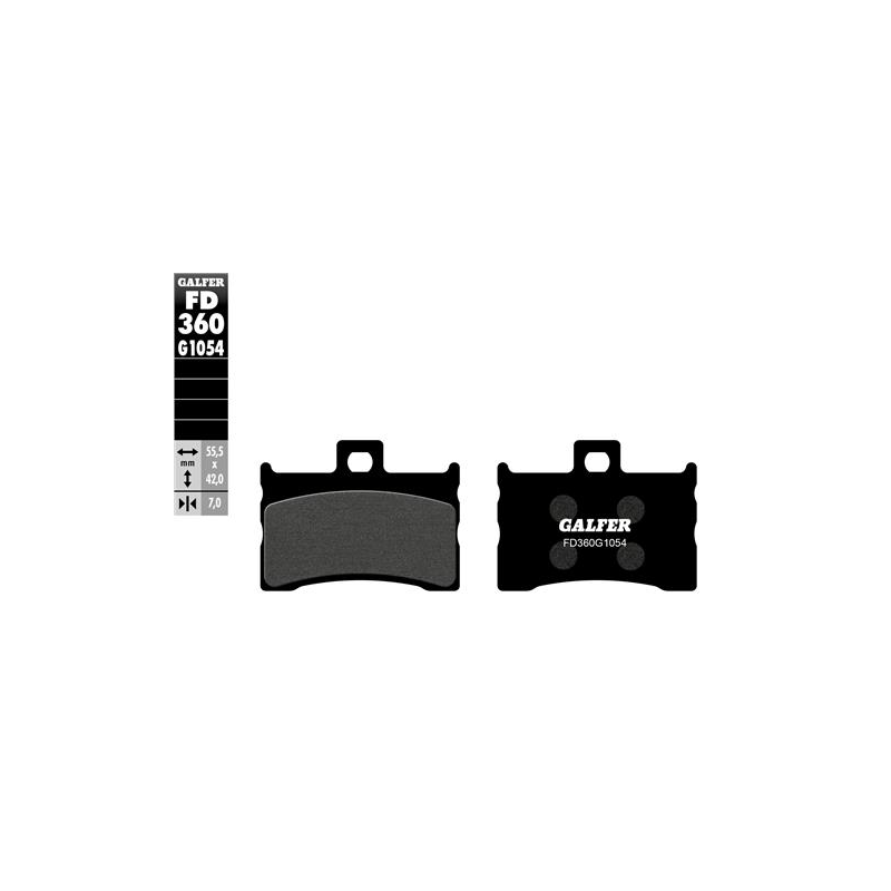 pastillas de freno galfer fd360g1054 semimetalicas delanteras para metrakit mini gp y xl