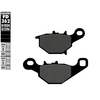 pastillas de freno moto galfer semi metal fd362g10