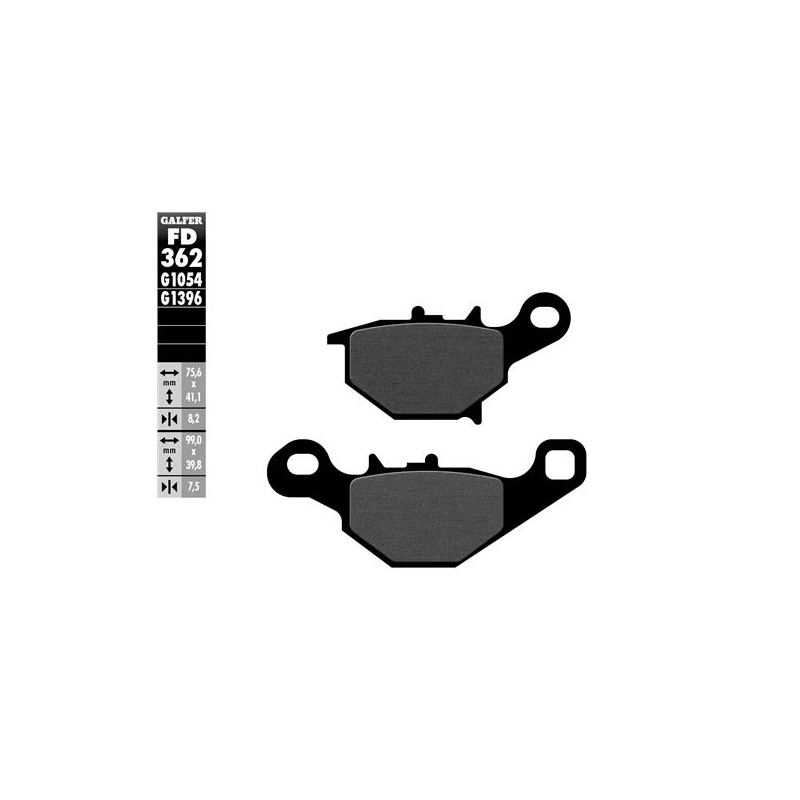 pastillas de freno moto galfer semi metal fd362g10