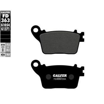pastillas de freno moto galfer semi metal fd363g10