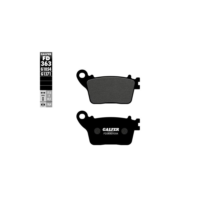 pastillas de freno moto galfer semi metal fd363g10