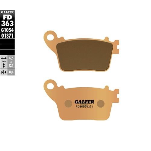 pastillas de freno moto galfer sinter street fd363