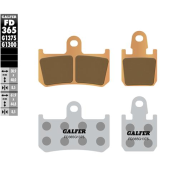pastillas de freno moto galder sinter sport fd365g