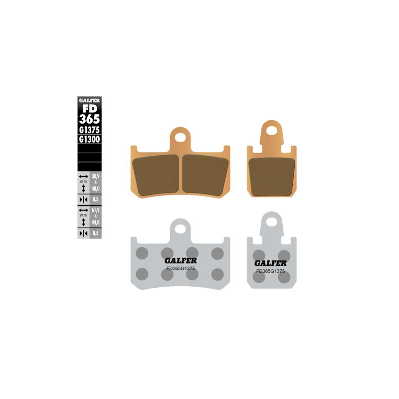 pastillas de freno moto galder sinter sport fd365g