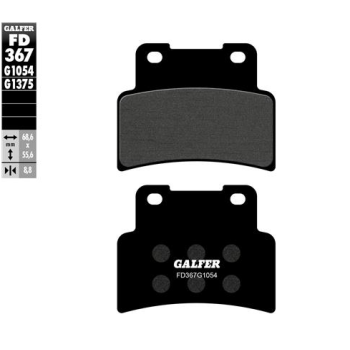pastillas de freno moto galfer semi metal fd367g10