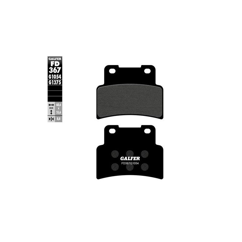 pastillas de freno moto galfer semi metal fd367g10