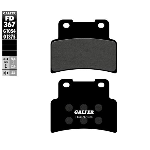 pastillas de freno moto galfer semi metal fd367g10