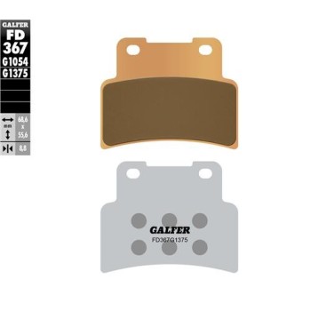 pastillas de freno moto galder sinter sport fd367g