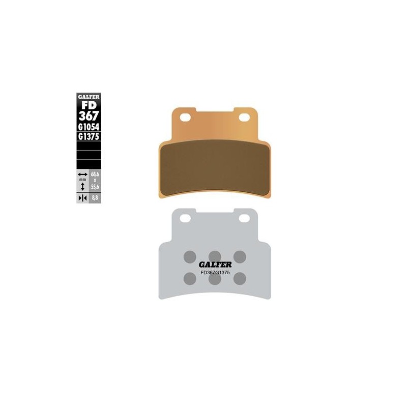 pastillas de freno moto galder sinter sport fd367g