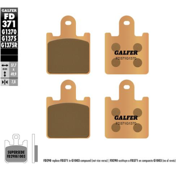 pastillas de freno moto galfer sinter street fd371