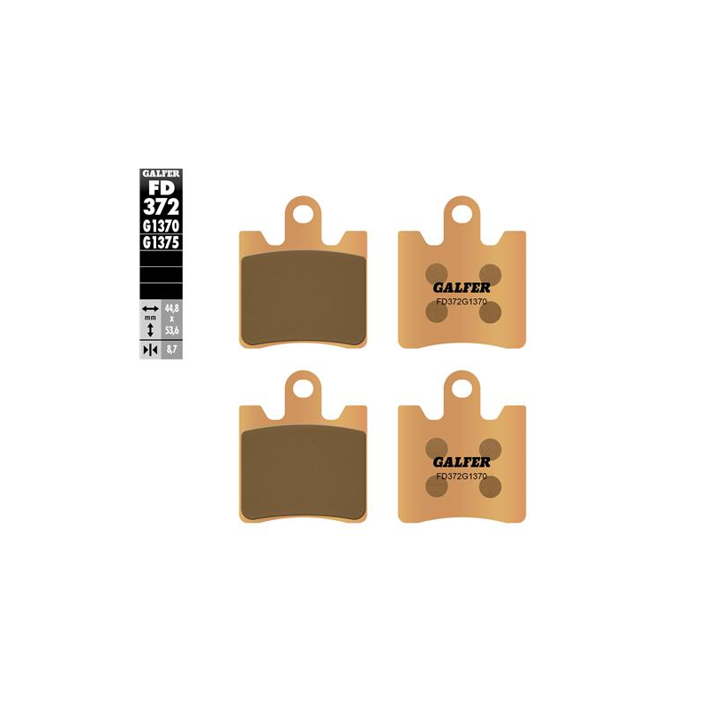 pastillas de freno moto galder sinter sport fd372g