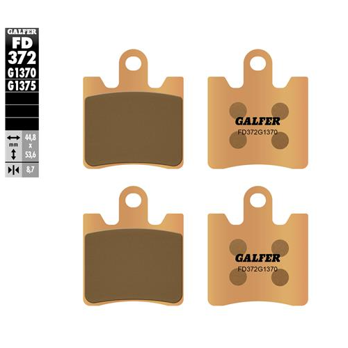 pastillas de freno moto galder sinter sport fd372g