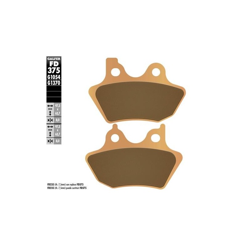 pastillas de freno moto galfer sinter street fd375