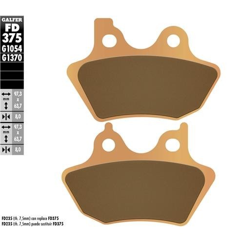 pastillas de freno moto galfer sinter street fd375