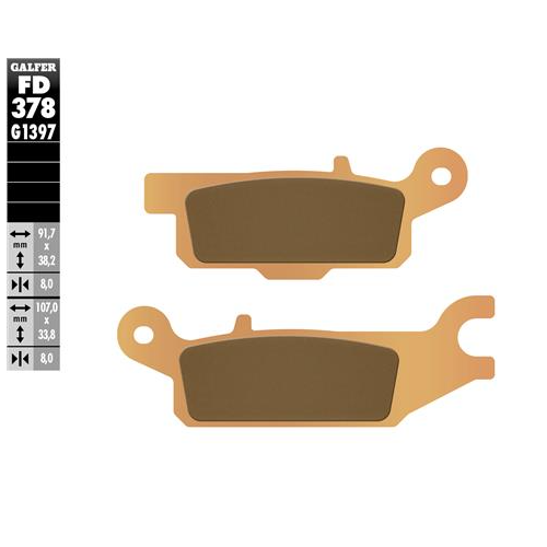 pastillas de freno moto galfer sinter quad fd378g1