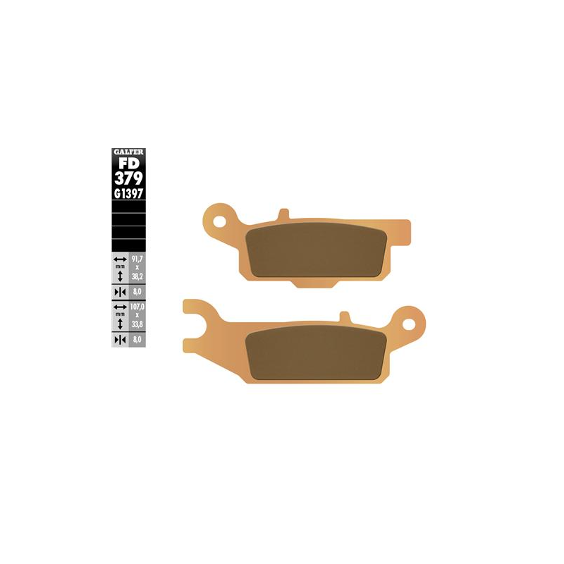 pastillas de freno moto galfer sinter quad fd379g1