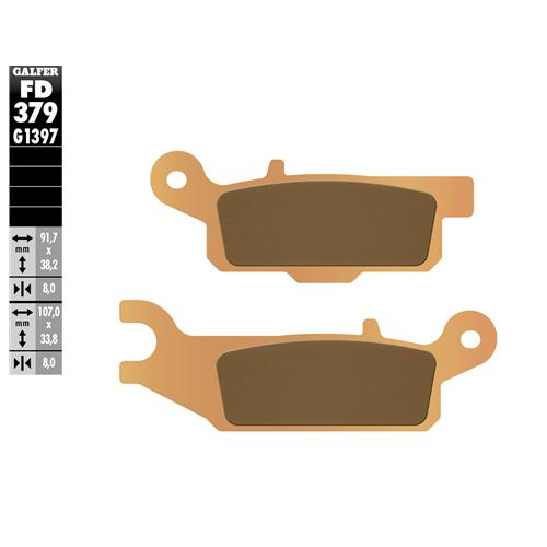 pastillas de freno moto galfer sinter quad fd379g1