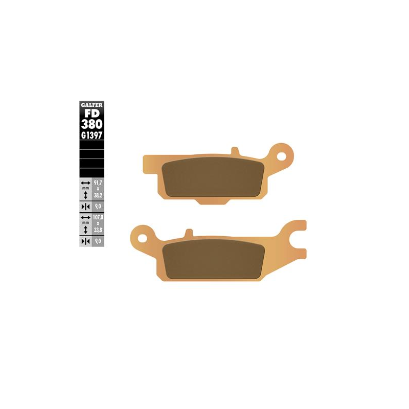 pastillas de freno moto galfer sinter quad fd380g1