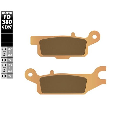 pastillas de freno moto galfer sinter quad fd380g1