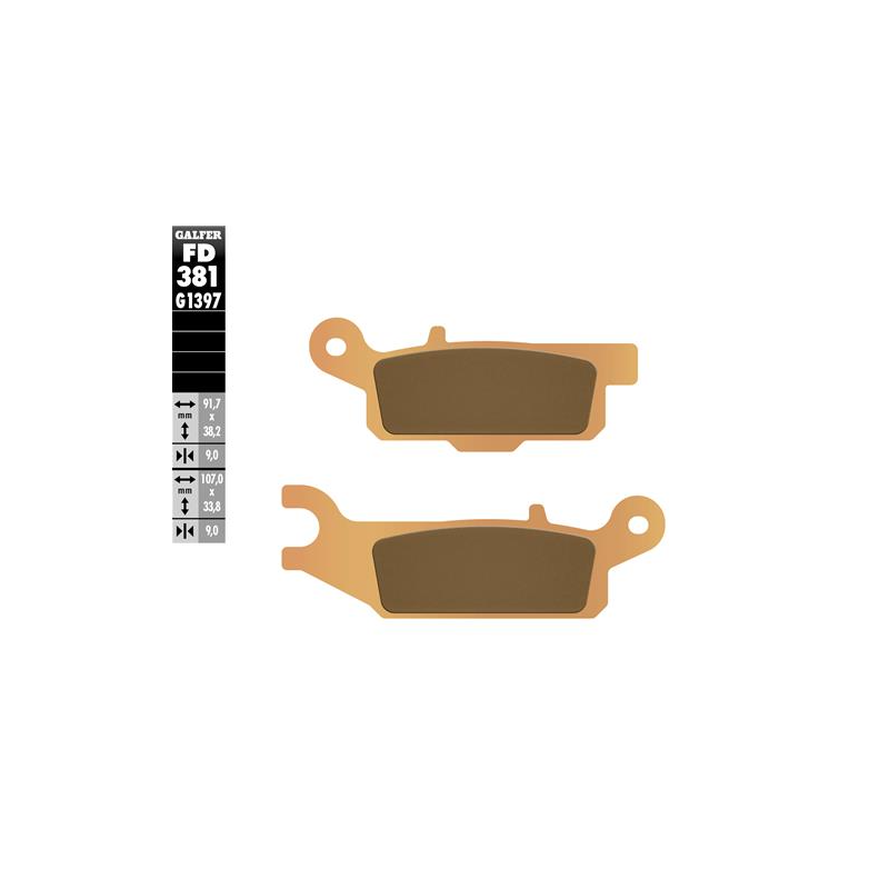 pastillas de freno moto galfer sinter quad fd381g1