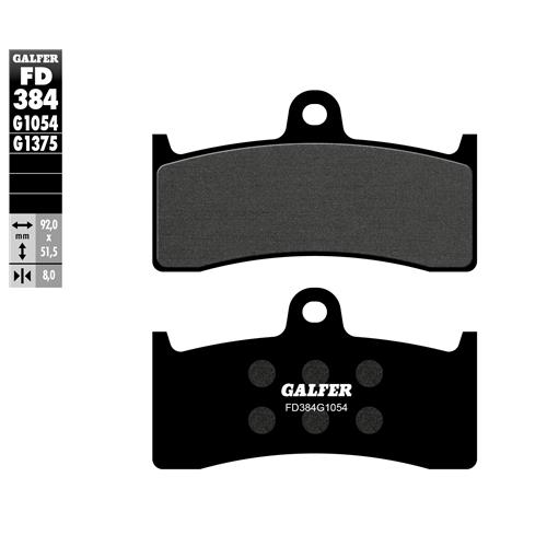 pastillas de freno moto galfer semi metal fd384g10