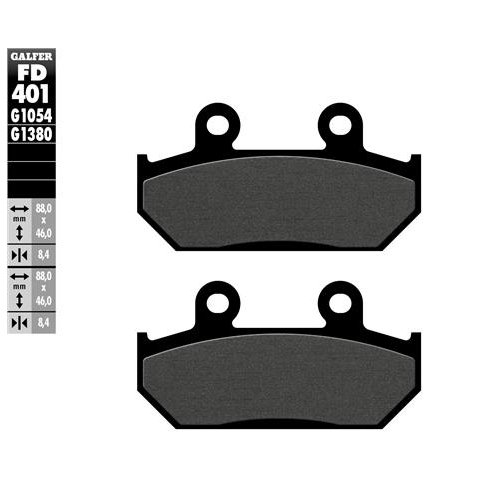 pastillas de freno moto galfer semi metal fd401g10
