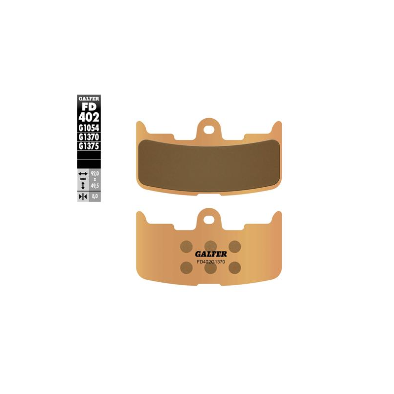 pastillas de freno moto galder sinter sport fd402g