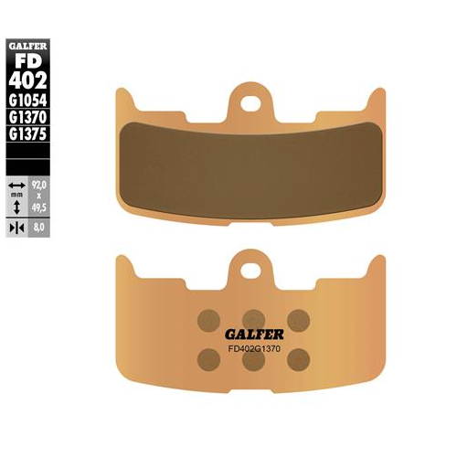 pastillas de freno moto galder sinter sport fd402g