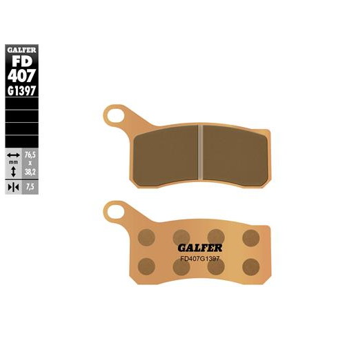 pastillas de freno moto galfer sinter quad fd407g1
