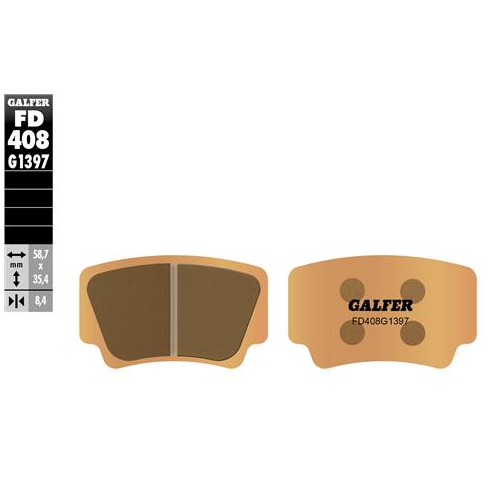 pastillas de freno moto galfer sinter quad fd408g1