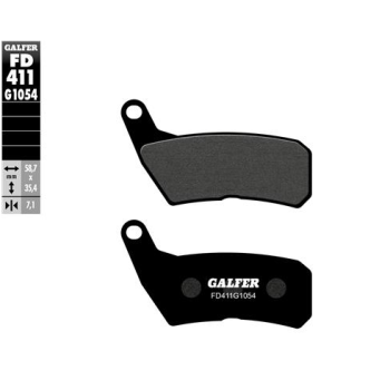 pastillas de freno moto galfer semi metal fd411g10