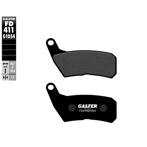 pastillas de freno moto galfer semi metal fd411g10