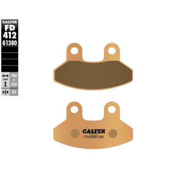 pastillas de freno moto galfer scooter fd412g1380