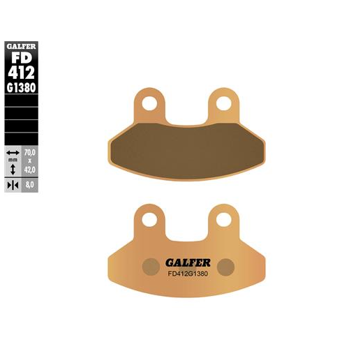 pastillas de freno moto galfer scooter fd412g1380