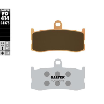 pastillas de freno moto galder sinter sport fd414g
