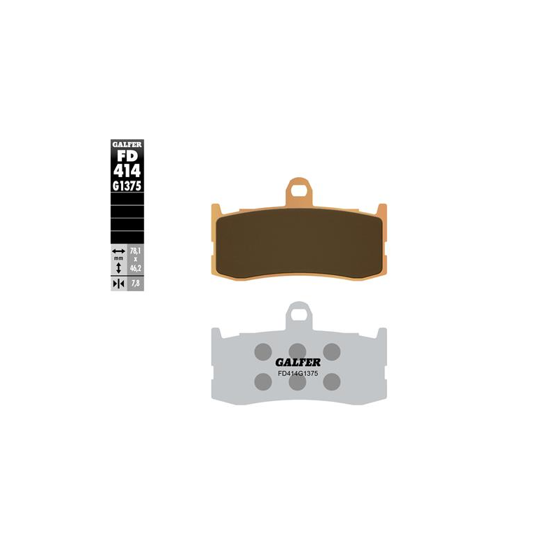 pastillas de freno moto galder sinter sport fd414g