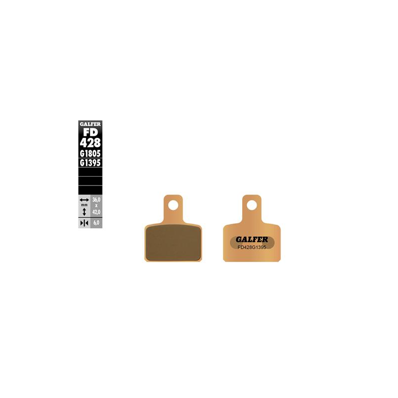 pastillas de freno moto galfer semi metal fd428g13