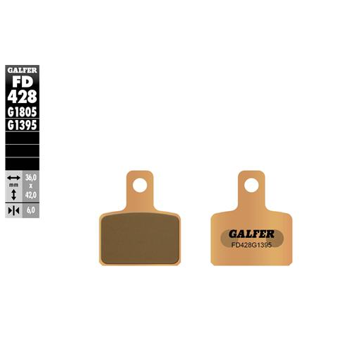 pastillas de freno moto galfer semi metal fd428g13