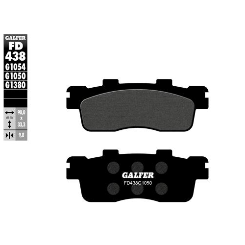 pastillas de freno moto galfer scooter fd438g1380