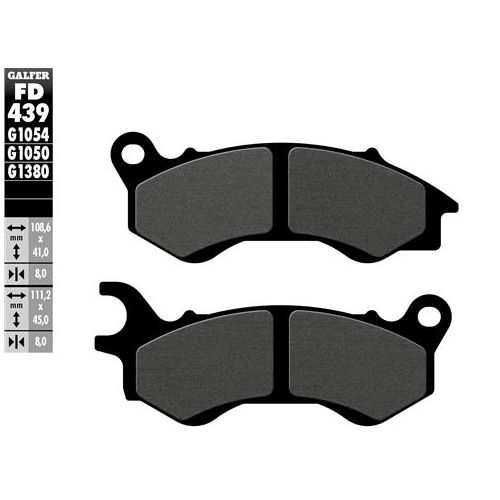 pastillas de freno moto galfer scooter fd439g1380