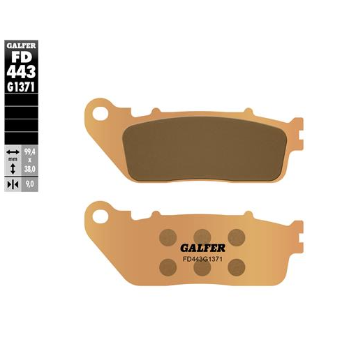 pastillas de freno moto galfer sinter street fd443